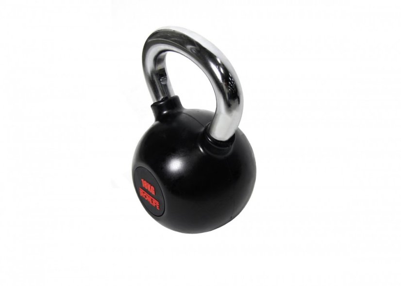 Kettlebell IRONLIFE 18 kg, pogumovaný