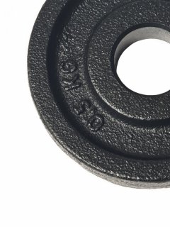 Dumbbell weights cast iron disc ARSENAL 0,5 kg, hole 26 mm, BLACK