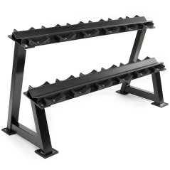 Stojan na jednoruční činky ATX LINE 144 cm černý, 6 párů, modulárně rozšiřitelný