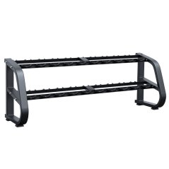 Dvojradový stojan na jednoručné činky PROIRON, 10 párov