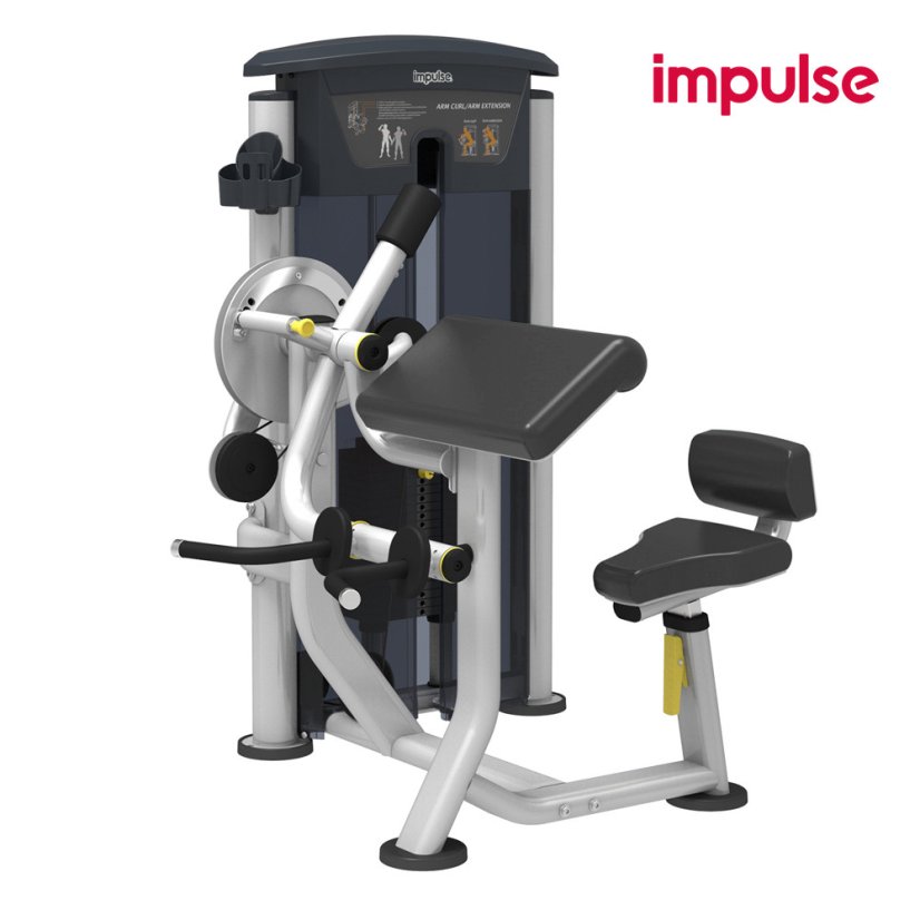 Posilovací stroj IMPULSE Biceps Curl/Tricep Extension - Varianta: Posilovací stroj Biceps Curl/Tricep Extension 72 kg