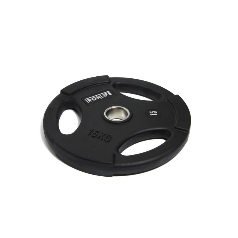 Olympijský pogumovaný kotúč IRONLIFE Deluxe 15 kg