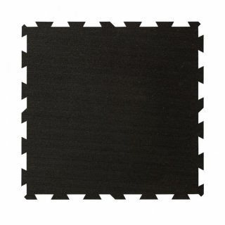 Športová podlaha GELMAT puzzle mat, 100 x 100 cm, tl. 10 mm, černá,  2. akosť so zľavou