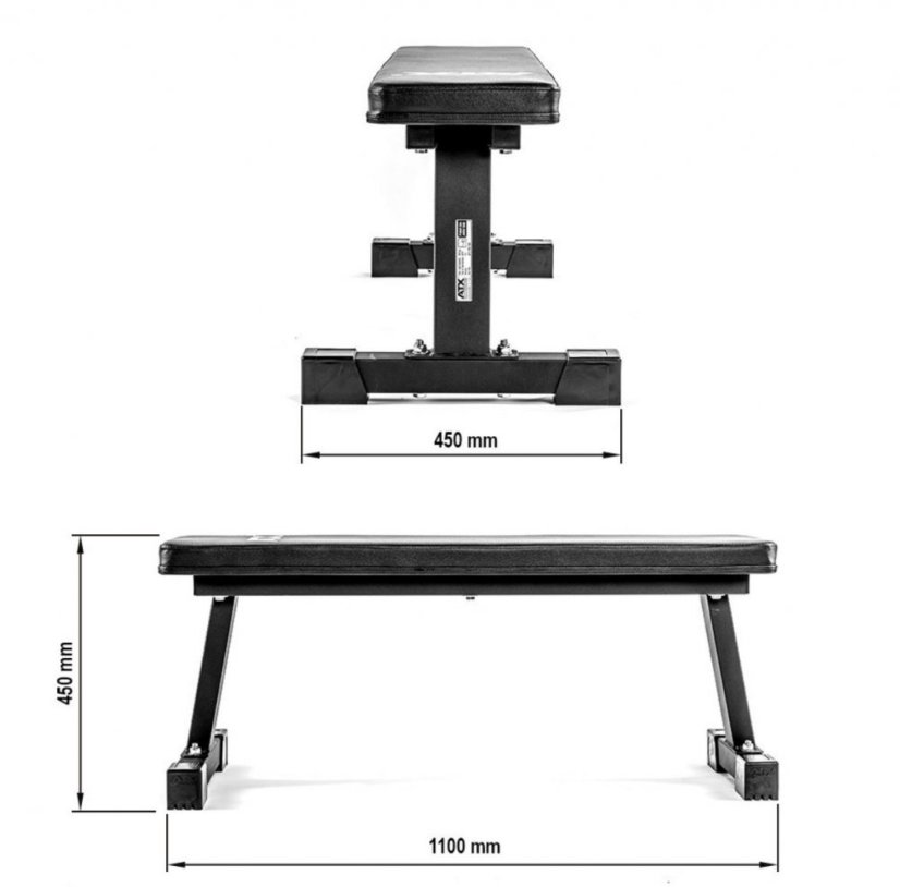 Posilňovacia lavica ATX FLAT BENCH COMPACT, rovná