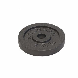ARSENAL cast iron disc 2,5 kg, hole 25 mm