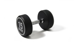 Pogumovaná jednoručná činka IRONLIFE 15 kg