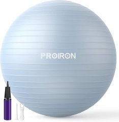 PROIRON Lopta na jogu - 75 cm, SVETLE MODRÁ