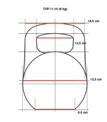 Uretánová činka IRONLIFE 8 kg