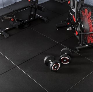 Sports floor GF Outdoor workout 1000 x 1000 mm, 30 mm - black