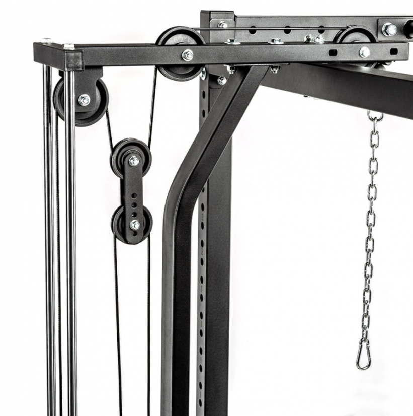 Power Rack 650 ATX LINE s hornou kladkou, výška 216 cm