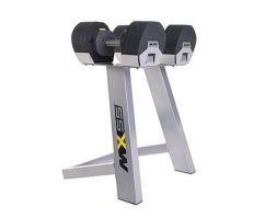 Súprava jednoručných činiek so stojanom MX SELECT 4,5 - 23,8 kg (pár)