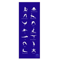 Podložka na jógu TRENDY JogaMat HOME 180 x 60 x 0,5 cm, modrá
