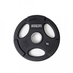 Olympijský pogumovaný kotouč IRONLIFE Deluxe 5 kg