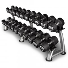 Sada jednoručních činek ATX LINE, urethan 2,5-30 kg - 12 párů