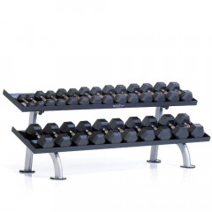TUFFSTUFF TWO TIER HEX DUMBBELL RACK, 12 PAIR - dvouřadý stojan na hexa činky
