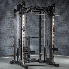 Posilovací stroj Smith Cable Rack 760 ATX s horní a spodní kladkou a trny na kotouče